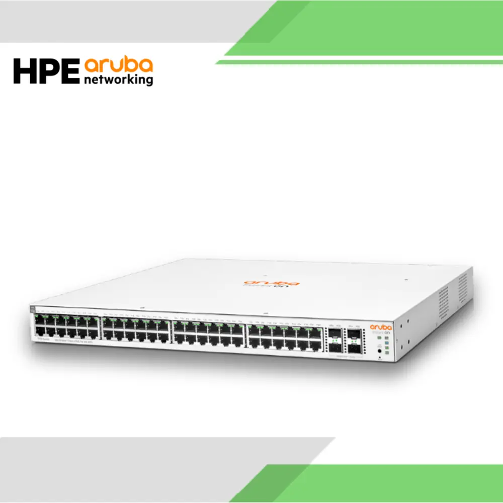 HPE Aruba enterprise network switch representing HPE Aruba and Huawei switches