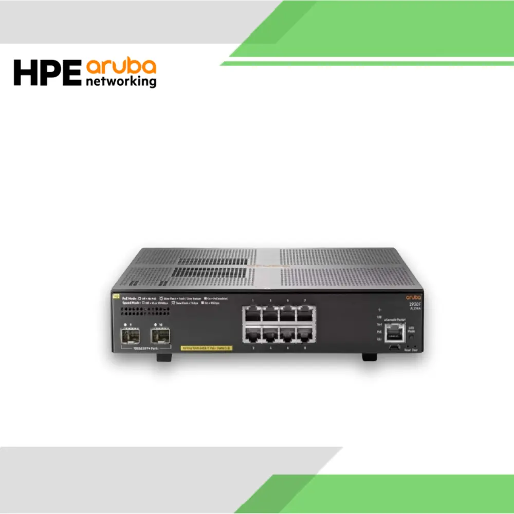 Aruba 2930F 8G PoE+ 2SFP+ Switch JL258A